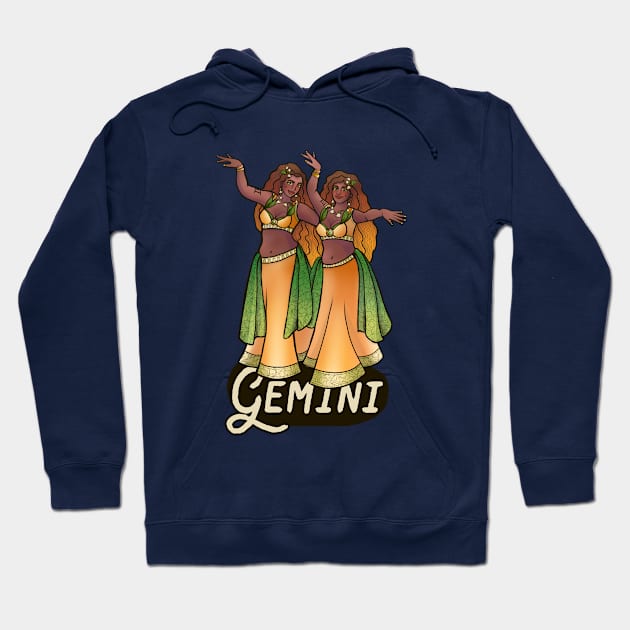 Gemini Belly Dancers Hoodie by bubbsnugg